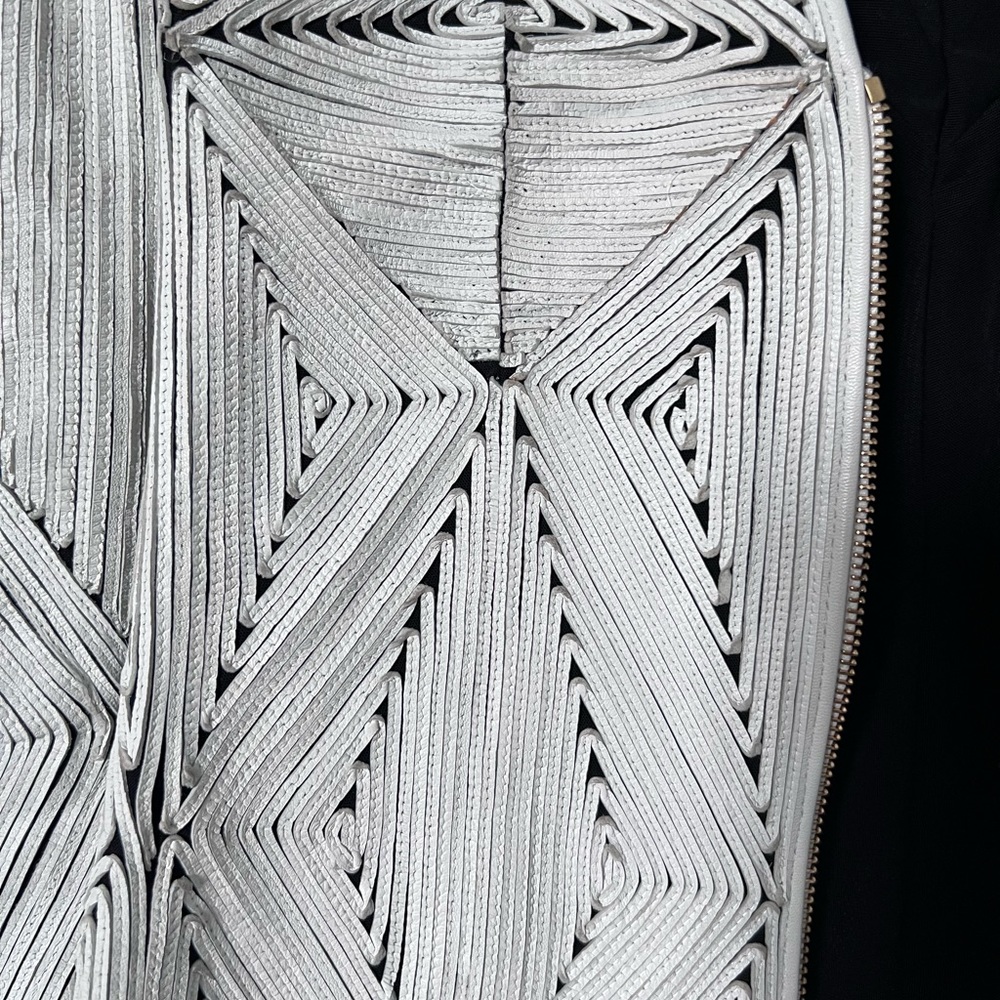 Versace White Leather Jacket - image 8